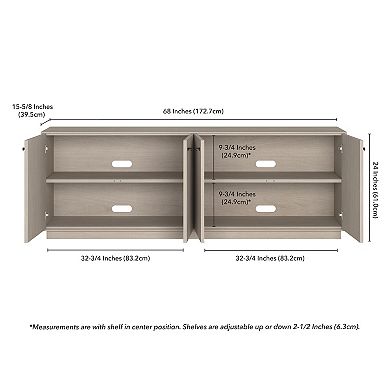 Finley & Sloane Lillian Rectangular TV Stand for TVs up to 75"