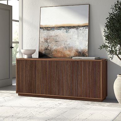 Finley & Sloane Alston 68" Wide Rectangular Fluted Buffet Table