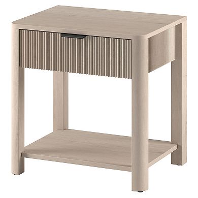 Finley & Sloane Pomona 24" Wide Rectangular Fluted Nightstand