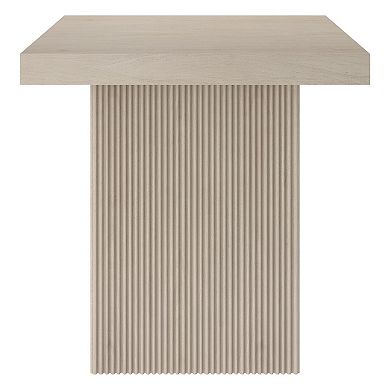 Finley & Sloane Torren 22" Wide Square Fluted Side Table