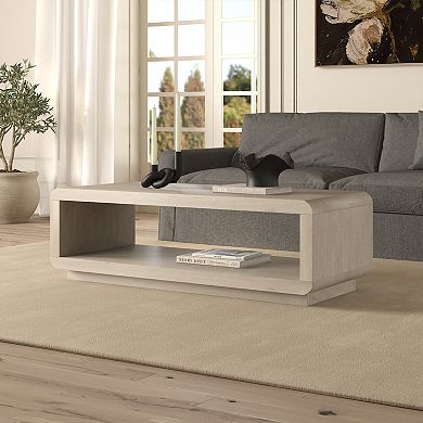 Finley & Sloane Lonni 47" Wide Rectangular Coffee Table