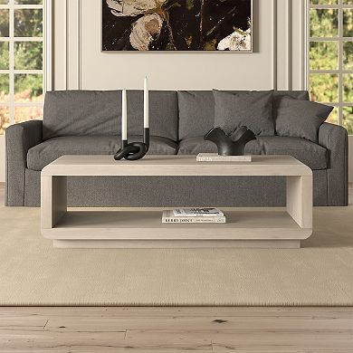 Finley & Sloane Lonni 47" Wide Rectangular Coffee Table