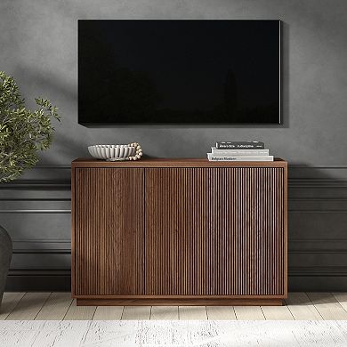 Finley & Sloane Alston 48" Wide Rectangular Fluted Buffet Table