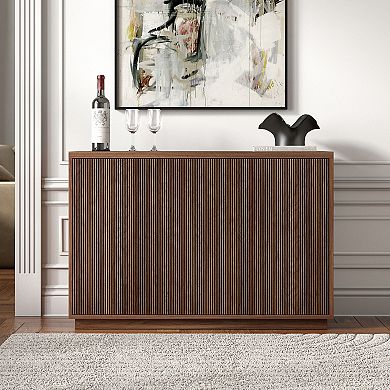 Finley & Sloane Alston 48" Wide Rectangular Fluted Buffet Table