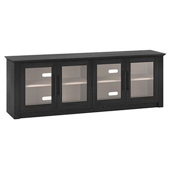 Finley & Sloane Thornwell Rectangular TV Stand for TVs up to 78 in with Glass Doors