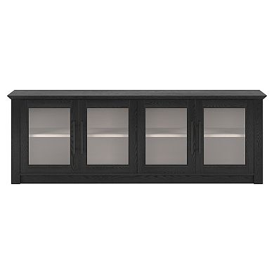 Finley & Sloane Thornwell Rectangular TV Stand for TVs up to 78 Inches with Glass Doors