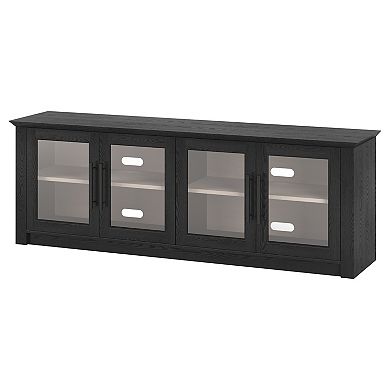 Finley & Sloane Thornwell Rectangular TV Stand for TVs up to 78 Inches with Glass Doors