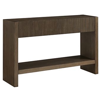 Finley & Sloane 48" Rectangular Solid Wood Fluted Console Table