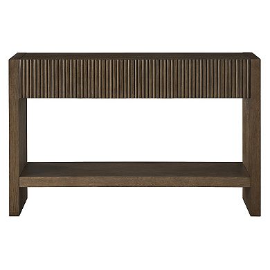 Finley & Sloane 48" Rectangular Solid Wood Fluted Console Table