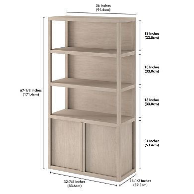 Finley & Sloane 67.5" Tall Rectangular Bookcase