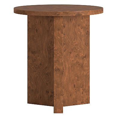 Finley & Sloane Anders 20" Burled Side Table