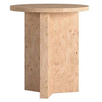 Finley & Sloane Anders 20" Burled Side Table