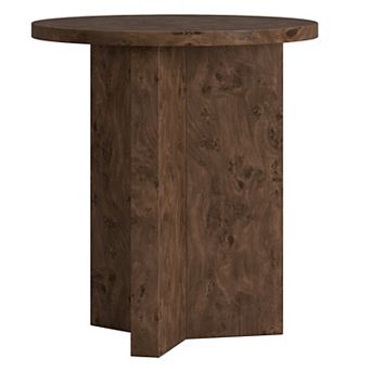 Finley & Sloane Anders 20" Burled Side Table