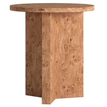 Finley & Sloane Anders 20" Burled Side Table