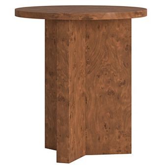 Finley & Sloane Anders 20" Burled Side Table