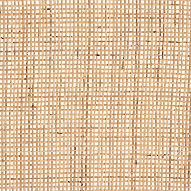 bali & pari Bella Natural Rattan Console Table with Drawer and Shelves