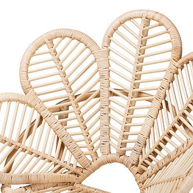 bali & pari Natural Rattan Flower Chair