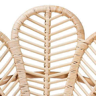 bali & pari Natural Rattan Flower Chair