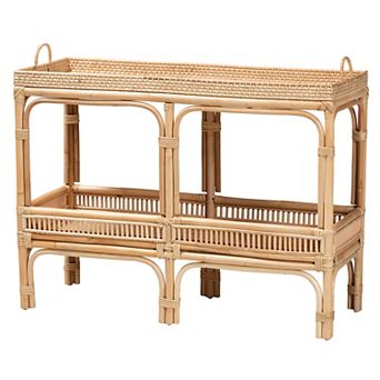 bali & pari Lombok Natural Rattan Console Table