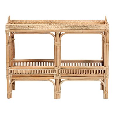 bali & pari Lombok Natural Rattan Console Table