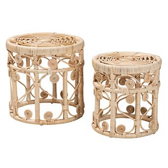 bali & pari 2 pc Rattan End Table Set