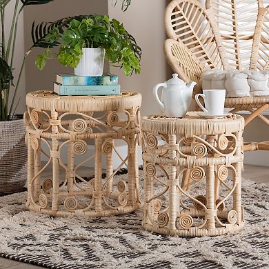 bali & pari 2-pc. Rattan End Table Set