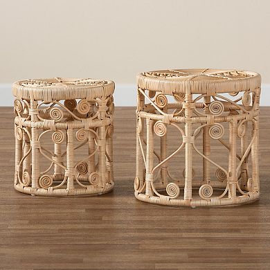 bali & pari 2-pc. Rattan End Table Set