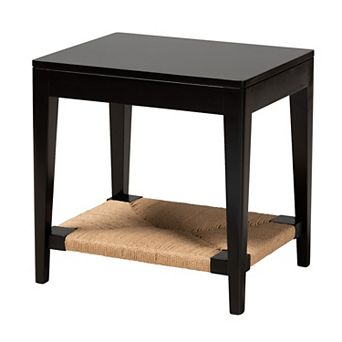 bali & pari Freya End Table with Storage Shelf