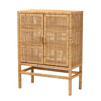 bali & pari Vivan Rattan Storage Cabinet