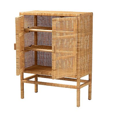bali & pari Vivan Rattan Storage Cabinet