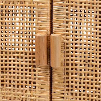 bali & pari Vivan Rattan Storage Cabinet
