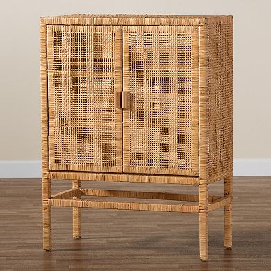 bali & pari Vivan Rattan Storage Cabinet