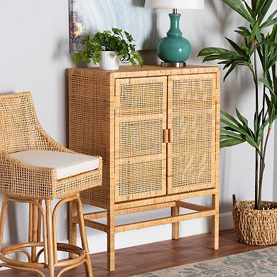 bali & pari Vivan Rattan Storage Cabinet