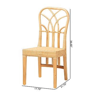 bali & pari Monaco Natural Rattan Dining Chair