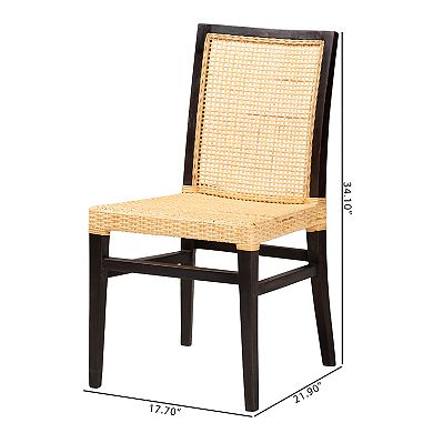 bali & pari Natural Rattan Dining Chair