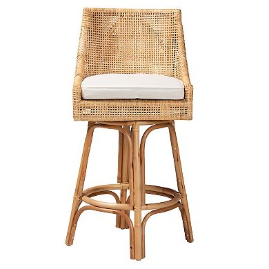 bali & pari Bella Natural Rattan Bar Stool