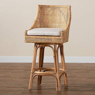 bali & pari Bella Natural Rattan Bar Stool