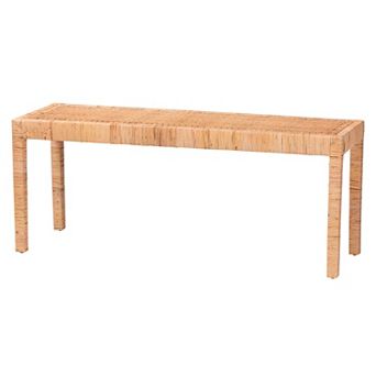bali & pari Natural Rattan Long Bench