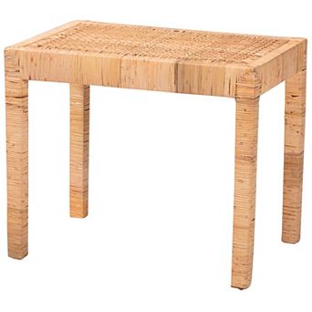 bali & pari Abelia Natural Rattan Short Bench