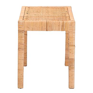 bali & pari Abelia Natural Rattan Short Bench
