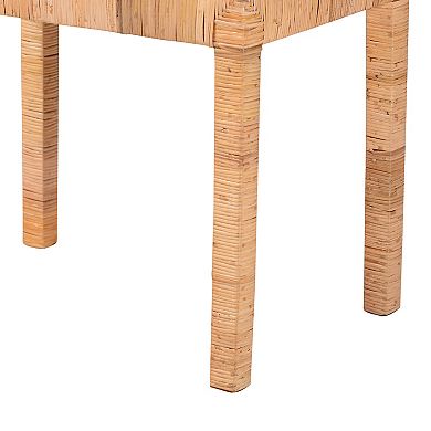 bali & pari Abelia Natural Rattan Short Bench