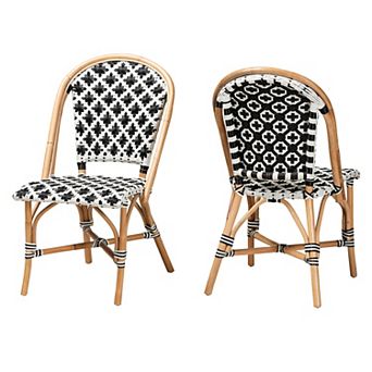 bali & pari Ambre Rattan 2 pc Dining Chair Set