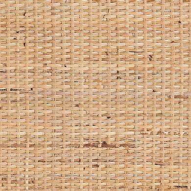 bali & pari Acelin Natural Rattan Nightstand with Storage