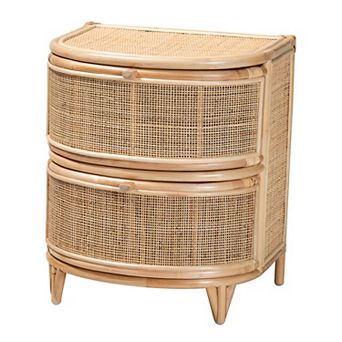 bali & pari Oleta Natural Rattan Nightstand