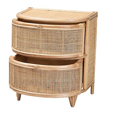 bali & pari Oleta Natural Rattan Nightstand