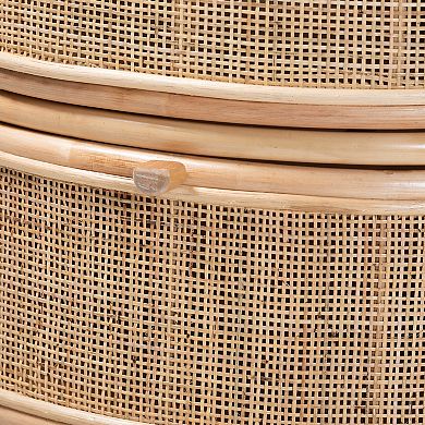 bali & pari Oleta Natural Rattan Nightstand