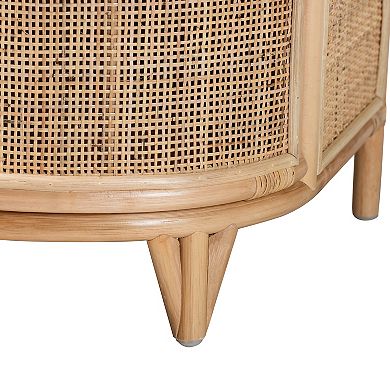 bali & pari Oleta Natural Rattan Nightstand