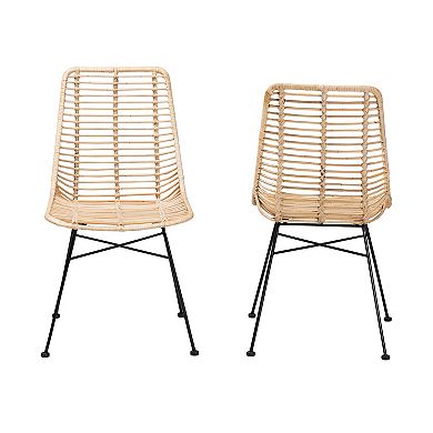Bali & Pari Manhattan Rattan Dining Chair Set of 2