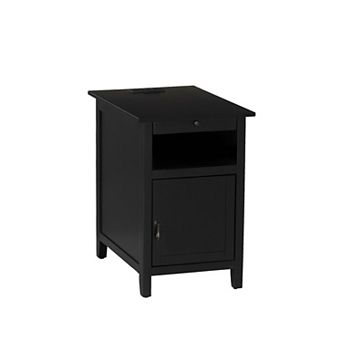 Linon Birkdale Accent Table with USB & Storage Drawer