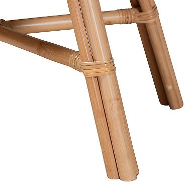 bali & pari Natural Rattan Nightstand with Storage